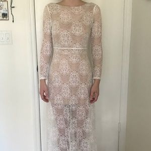 Long Sleeve Lace Maxi Dress